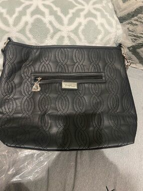 Bebe Quilted Black Shoulder Bag